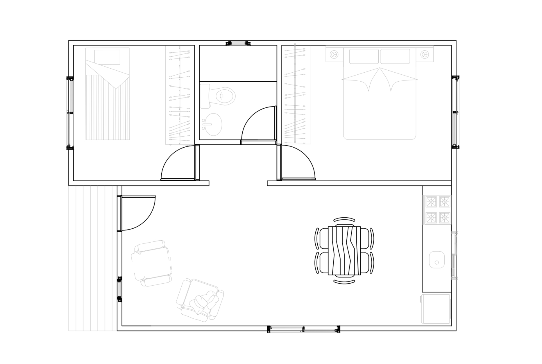 Módulo Isopanel 54m² - Plano